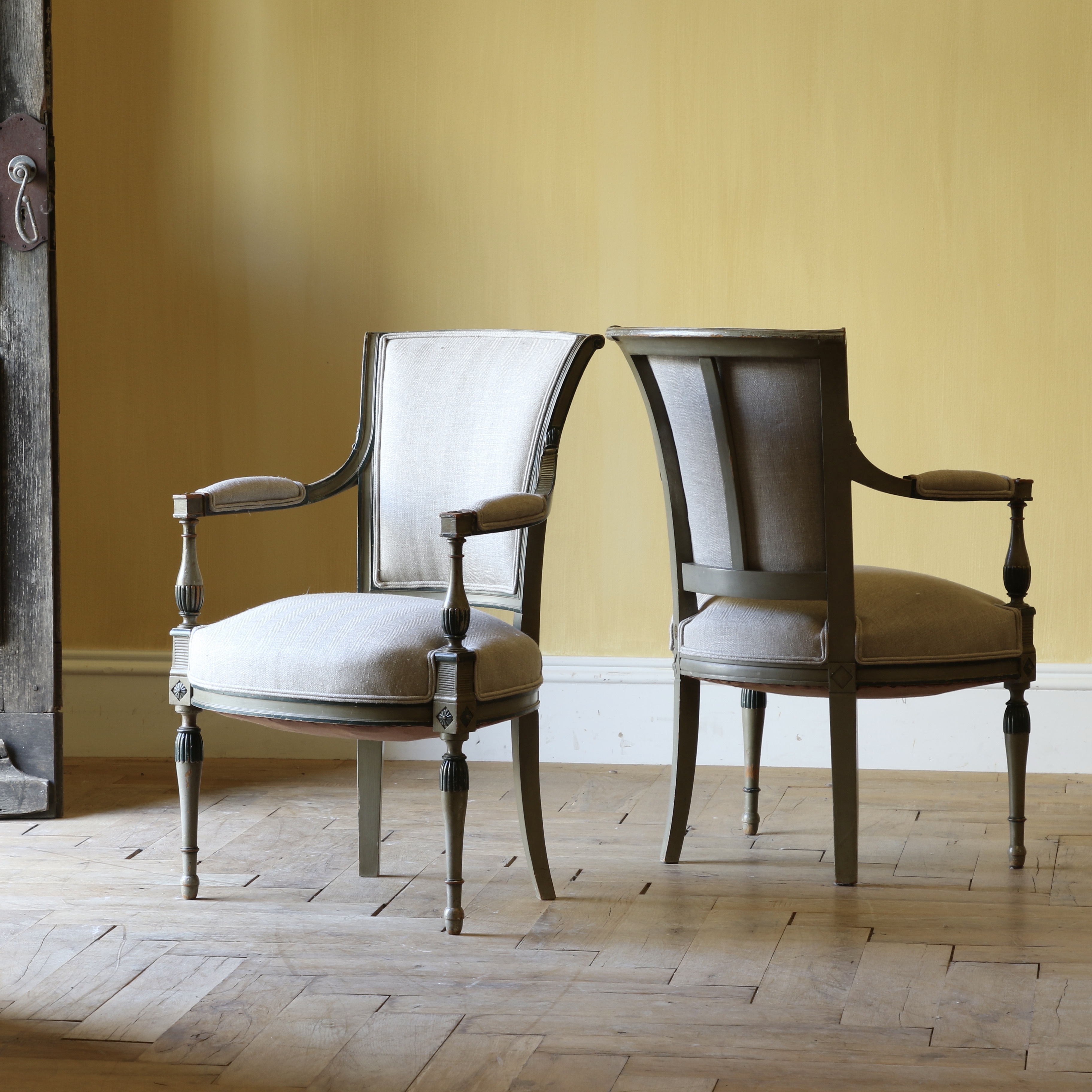 Pair of Directoire Fauteuils